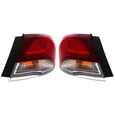 Rareelectrical - New Pair Of Led Outer Tail Lights Compatible With Hyundai Sonata Limited 2.0T Sedan 2018 By Part - Image 3