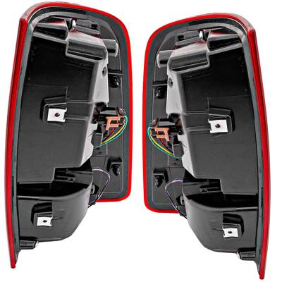 Rareelectrical - New Pair Of Tail Lights Compatible With Ram 1500 Big Horn Express Crew Extended Standard Cab Pickup - Image 2
