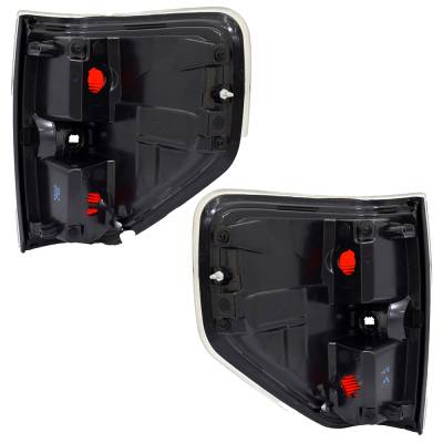 Rareelectrical - Halogen Tail Light Assembly Right Left Pair Compatible With 2010-2014 Ford F-150 Harley-Davidson - Image 2