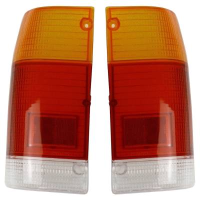 Rareelectrical - Pair Of Tail Light Lenses Compatible With 1986-1993 Mazda B2000 Base 2.0L (86-87) B2000 Lx 2.0L - Image 2