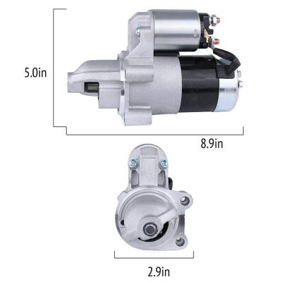 Rareelectrical - New 12V Starter Motor Osgr Cw 9-Tooth Compatible With 1983-1999 John Deere 318 Lawn Tractor Onan - Image 3