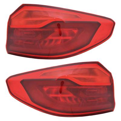 New Led Outer Pair Tail Lights Compatible With Bmw 540D Xdrive 540I Base 3.0L 2018 By Number