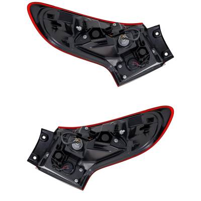 Rareelectrical - New Outer Pair Of Led Tail Lights Compatible With Nissan Rogue Sport S Sport Utility 4 Door 2.0L - Image 2