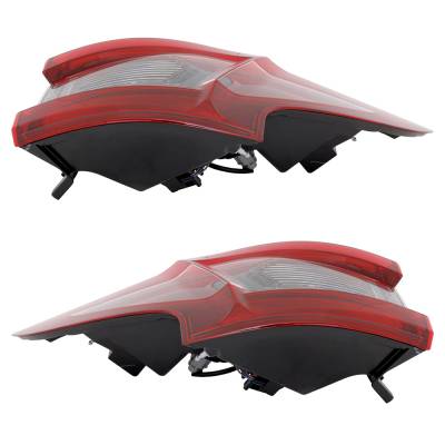 Rareelectrical - New Outer Pair Of Led Tail Lights Compatible With Nissan Rogue Sport S Sport Utility 4 Door 2.0L - Image 5
