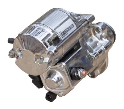 Rareelectrical - New Chrome Starter Motor Compatible With 2008-2012 Harley Davidson Dyna Fat Bob Fxdf 31619-06A - Image 2