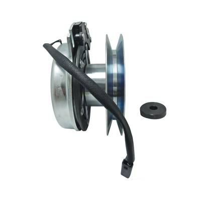Rareelectrical - New Electric Pto Clutch Compatible With John Deere Eztrak Z245 521983 Ccw 1 Inch 6.5 Inch Pulley 125 - Image 3