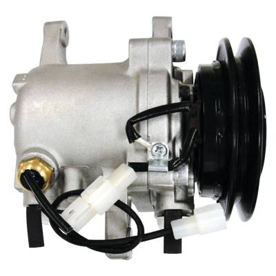 Rareelectrical - Ac Compressor Compatible With Kubota Kx040-4 Kx057-4 Kx080-3T Kx080-4 Excavator Svl75 Svl90 Svl95 - Image 1