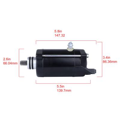 Rareelectrical - New Starter Compatible With Replaces Polaris Jet Ski Msx 140 Octane Pro 1200 21163-3702 32401100 - Image 3