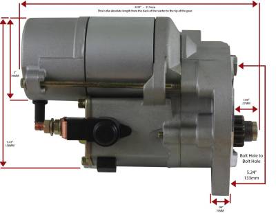 Rareelectrical - New Gear Reduction Starter High Torque Compatible With Ford F-350 V8 75-91 E2sf-11001-Aa - Image 3