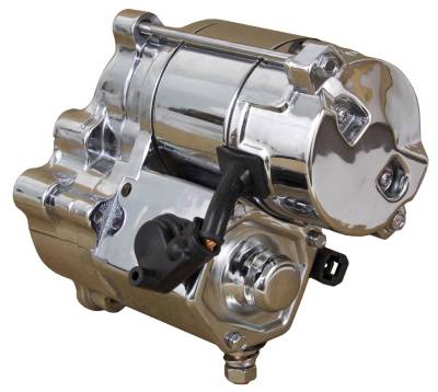 Rareelectrical - New Chrome Starter Motor Compatible With Buell S2 S3 S3t Thunderbolt S1 Lightning M2 Cyclone Blast - Image 2