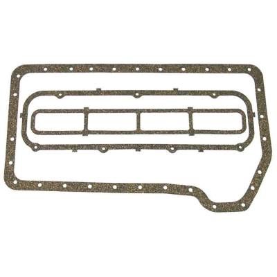 Oil Pan Gasket Set Compatible With Mercruiser 3.7L 224 Cid 4-Cylinder Inline Aluminum Block Marine
