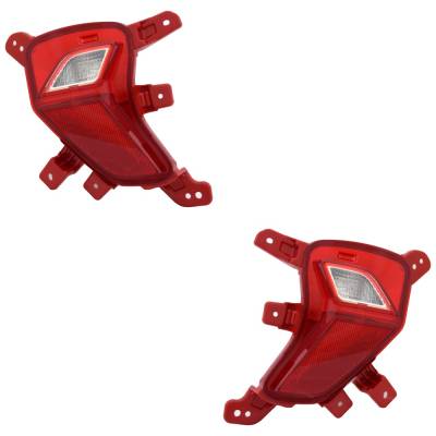 New Pair Of Back Up Light Assembly Compatible With Kia Niro Ex Sport Utility 2020-2022 By 17-6048-00