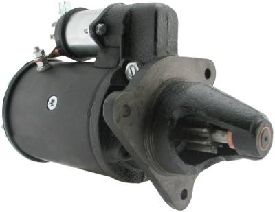 Rareelectrical - 12V Starter Motor Compatible With 1968-1981 180 185 200 Tractor 6-301 Diesel Clockwise Lucas 26363 - Image 2