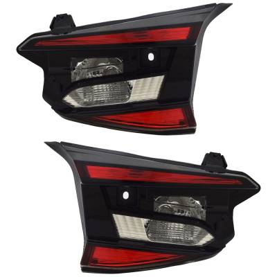 Rareelectrical - New Pair Of Tail Lights Compatible With Subaru Impreza Touring Hatchback Crosstrek Premium Plus - Image 1