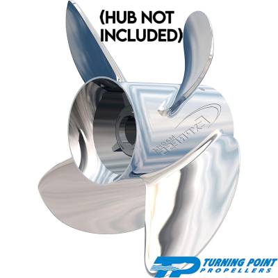 Rareelectrical - New Stainless Steel Propeller Compatible With Johnson/Evinrude Honda Mercury Mariner Mercruiser For - Image 2