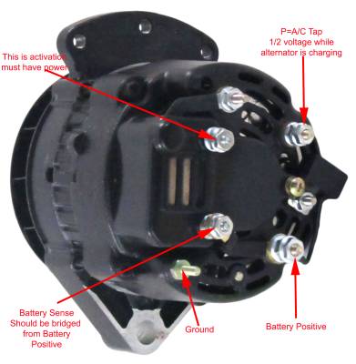 Rareelectrical - New Alternator Compatible With Westerbeke Inboard W41g W70g 108B 108C 110-357 110-388 110-512 - Image 3