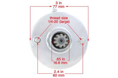 Rareelectrical - Chrome Type Starter Compatible With Harley Davidson Fl Series Shovelhead 1941-1976 Electra Glide - Image 3