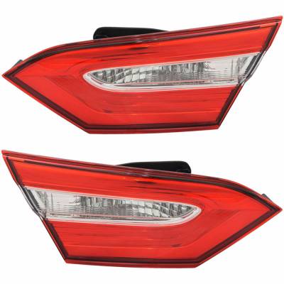 Rareelectrical - New Pair Of Inner Tail Lights Compatible With Toyota Camry Hybrid Le Se L Trd Xse Sedan 4-Door - Image 1