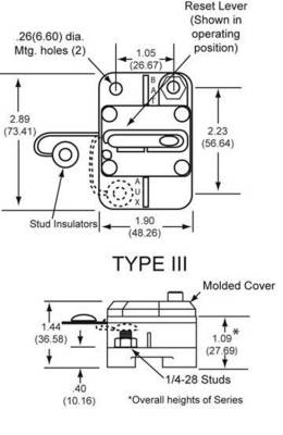 COOPER BUSSMAN - New Cooper Bussman Circuit Breaker Compatible With 6-48Vdc 100 Amp Manual Type Iii Cb185-100 - Image 2