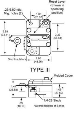 COOPER BUSSMAN - New Cooper Bussman Circuit Breaker Compatible With 0-48Vdc 60 Amp Manual Type Iii Cb185-60 - Image 2