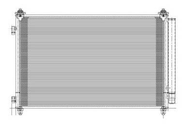 New Ac Condenser Compatible With Mazda 07-12 Cx-9 Pfc Td1161480a Ma3030155 7-3613 4563 6188