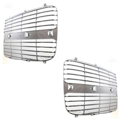 Rareelectrical - New Pair Of Grille Assembly Compatible With Dodge Ram 1500 Laramie 6 Cyl 3.7L Ram 1500 Laramie 8 Cyl - Image 2