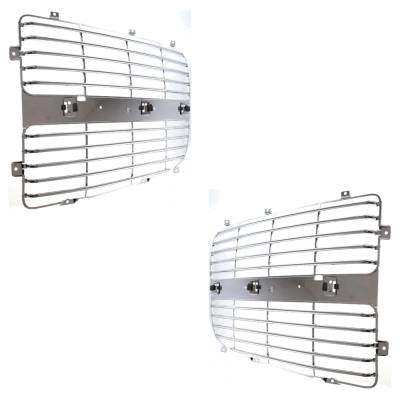 Rareelectrical - New Pair Of Grille Assembly Compatible With Dodge Ram 1500 Laramie 6 Cyl 3.7L Ram 1500 Laramie 8 Cyl - Image 3