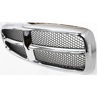 Rareelectrical - New Paintable Insert Grille Assembly Compatible With Dodge Ram 1500 Laramie 8 Cyl 4.7L Ram 1500 - Image 2