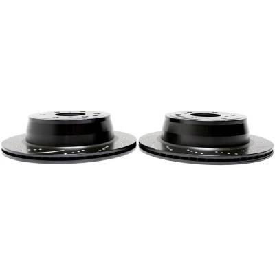 RAREELECTRICAL - New Dimpled Brake Disc Compatible With Chevrolet Silverado 1500 Ls 8 Cyl 4.8L Suburban Ls 8 Cyl 5.3L - Image 2