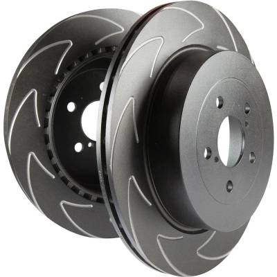 New Slotted Brake Disc Compatible With Volkswagen Jetta Gli Sel 4 Cyl 2.0L Jetta S 5 Cyl 2.5L Jetta