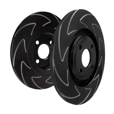 Rareelectrical - New Slotted Brake Disc Compatible With Volkswagen Jetta Trendline 5 Cyl 2.5L Jetta Tdi 4 Cyl 2.0L - Image 2
