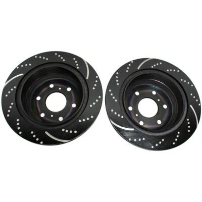 RAREELECTRICAL - New Dimpled Brake Disc Compatible With Chevrolet Silverado 1500 Ltz 8 Cyl 6.2L Tahoe Lt 8 Cyl 5.3L - Image 5
