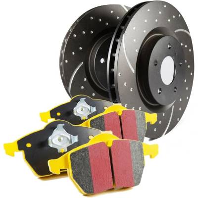 New 8 Lugs Brake Disc And Pad Kit Compatible With Ford F-450 Super Duty Xl 10 Cyl 6.8L F-350 Super