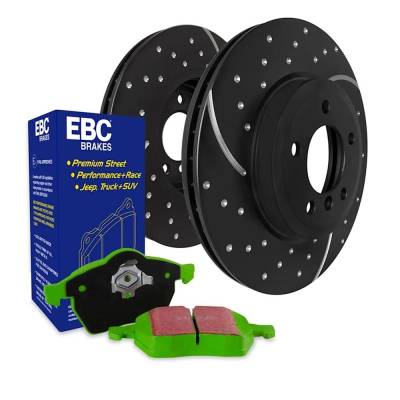 Rareelectrical - New Dimpled And Slotted Brake Disc And Pad Kit Compatible With Bmw X5 Xdrive35d 6 Cyl 3.0L X5 - Image 2