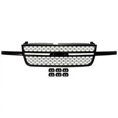 Grille Assembly Compatible With 2003-2007 Chevrolet Silverado 1500 Classic Ss 6.0L (07) Silverado