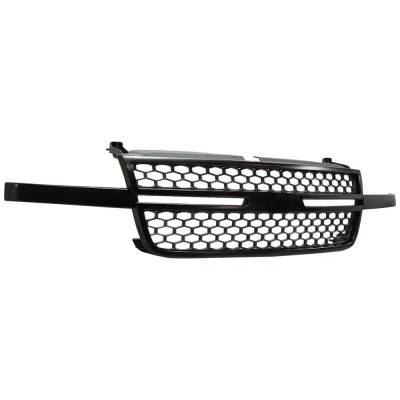 Rareelectrical - Grille Assembly Compatible With 2003-2007 Chevrolet Silverado 1500 Classic Ss 6.0L (07) Silverado - Image 2