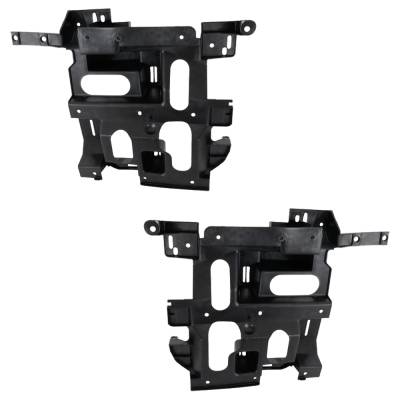 New Pair Of Headlight Bracket Compatible With Chevrolet Avalanche 1500 Z66 8 Cyl 5.3L Silverado 2500