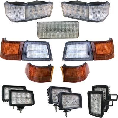 Complete 13-Piece Led Hood Cab And Fender Light Kit Compatible With Case Ih Mx180 Mx200 Mx210 Mx220