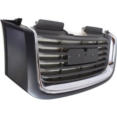Rareelectrical - Horizontal Bar Grille Assembly Compatible With 2002-2009 Gmc Envoy Xl Sle 4.2L (02-06) 5.3L (03-05) - Image 3