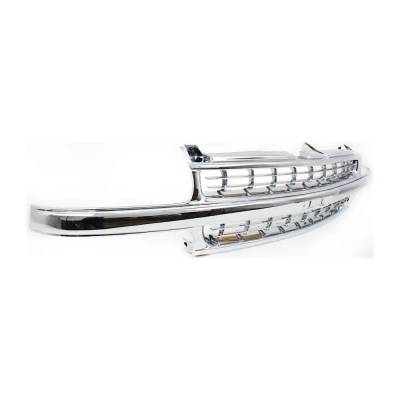 Rareelectrical - Cross Bar Grille Assembly Compatible With 1999-2002 Chevrolet Silverado 1500 Ls 4.3L (99-02) 4.8L - Image 3