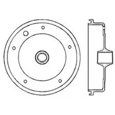 Rareelectrical - Front Brake Drum Compatible With 1964-1965 Volkswagen Beetle Base 1.2L (65) Karmann Ghia Base 1.2L - Image 2