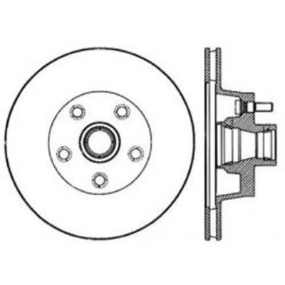 Rareelectrical - New Vented Brake Disc Compatible With Ford Mercury Fairlane Base 6 Cyl 3.3L Cyclone Spoiler 8 Cyl - Image 2