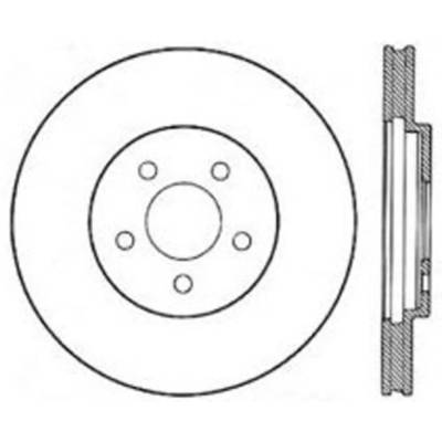 Rareelectrical - New Vented Brake Disc Compatible With Chrysler Dodge Plymouth Spirit Es Daytona All Submodels - Image 2