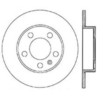 Rareelectrical - New Left Rear Brake Disc Compatible With Audi Volkswagen Golf Gti Gls 4 Cyl 1.8L Jetta Gls 4 Cyl - Image 2