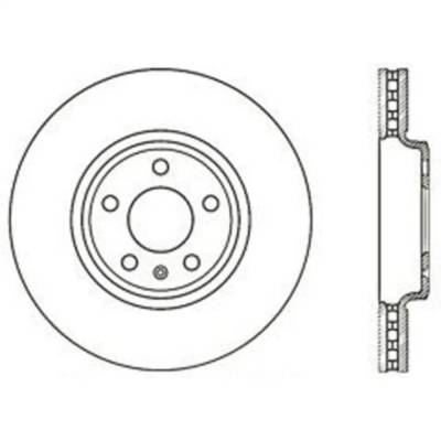 Rareelectrical - Front Brake Disc Compatible With 2008-2012 Audi A5 Quattro Base 3.2L (10) Quattro Cabriolet 2.0L - Image 2