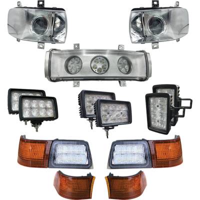 13-Piece Complete Led Light Kit Compatible With 2014 Case Ih Mx215 Mx245 Mx275 Mx285 Mx305 Magnum