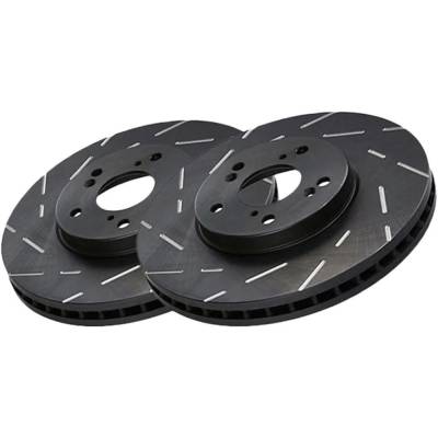New Slotted Brake Disc Compatible With Ford Volvo Transit Connect Xlt 4 Cyl 1.6L Escape Se 4 Cyl