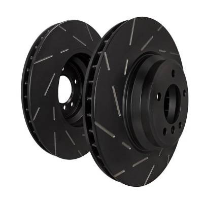 Rareelectrical - New Slotted Brake Disc Compatible With Ford Volvo Transit Connect Xlt 4 Cyl 1.6L Escape Se 4 Cyl - Image 2