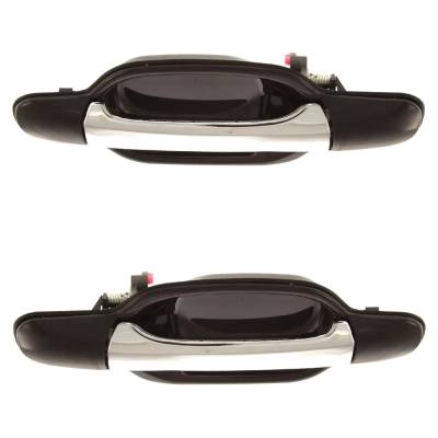 Rareelectrical - Rear Left And Right Exterior Door Handle Set Compatible With 2004-2012 Gmc Canyon Sl (06-08) Sle - Image 5