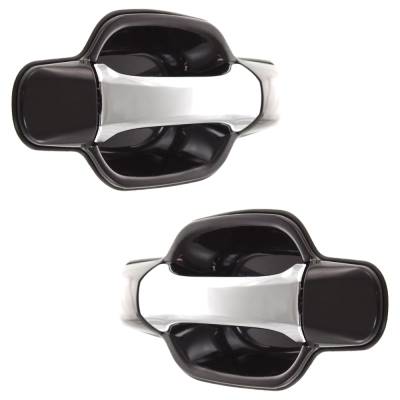 Rareelectrical - Rear Left And Right Exterior Door Handle Set Compatible With 2004-2012 Gmc Canyon Wt (06-12) Z71 - Image 3